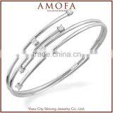 Unique Design Sterling Silver Bangle Bracelets Wholesale thumbnail-1