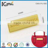 Rectangle Engraved Logo Gold Custom Metal Bag Label
