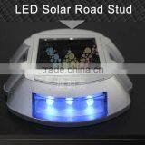 Aluminum Solar Power Blue Led Flashing Light Reflective Road Stud thumbnail-2