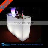 Plastic Light up Modern Bar Furniture,rgb Color Led Portable Bar Counter