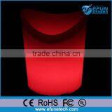 RGB Color Rechargeable Plastic Led Party Beer Cooler, Led Ice Bucket Bottle Holder