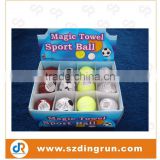 promotion gift ball shape compressed magic towel