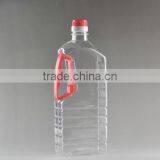 Refined soybean cooking oil PET bottle 1.25L with plastic handle and cap