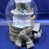 Custom Resin Cute Snowman Christmas Snow Globe thumbnail-2