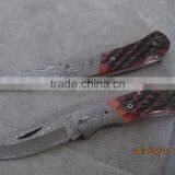 Outdoor Mini Damascus Pocket Knife Gift Folding Knife thumbnail-3