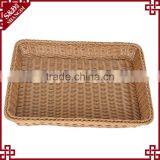 Handcraft PE Rattan Fruit Vegetables Basket Double for Supermarket Display thumbnail-4