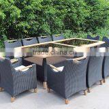 Деревянная и плетеная из винтовника мебель. Стол для обеда на 12 мест thumbnail-2