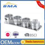 China Factory Directly Wholesale Magnetic Spice 4 Jar Set Spice Holder thumbnail-1