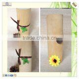 Custom Wood Color Oval Ribbon Soft Bark Brush Box thumbnail-2