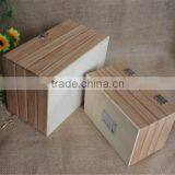 High Quality Natural Unfinished Luxury Wooden Gift Craft Box Wholesale thumbnail-3
