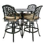 Counter Height Dinning Table Swivel Patio Counter Stool Bar Table Set thumbnail-1