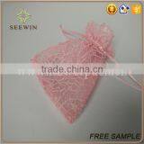 Sheer and Bright-colored Drawstring Mesh Bag thumbnail-4