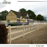 Fentech fence beige three rail horse fencing