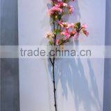 Home Garden Decorative 110cm Height Artificial Plant White Cream Pink Green Cherry Blossom Leaf Branches EYHZ12 03F15 thumbnail-2