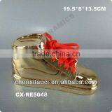 Ceramic Shoes-ceramic High Heel Shoe Wine Holder -ceramic Shoe Money Box thumbnail-1