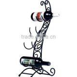 Artistic Black Metal Cello Wine Rack thumbnail-1