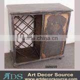 Vintage Wood Storage Cabinet With One Door thumbnail-1