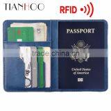 Travel Wallet & Passport Holder RFID Blocking Case Cover Securely Holds Business Cards Credit Cards Boarding Pass thumbnail-1