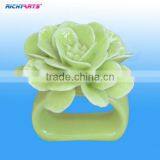 Handmade Porcelain Flower Napkin Ring thumbnail-1