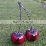 Moderne Garden Statue Yard Polished Stainless Steel Cherry Sculpture thumbnail-2