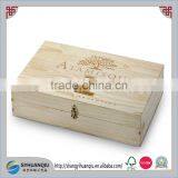 High quality and cheap feature paulownia wooden jewelry Box