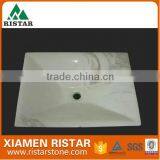 High Quality Square White Marble Stone Bathroom Basins and Stone Sinks RST-SB017 thumbnail-1