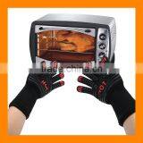 Best Price Aramid Machine Knit Hot Proof Gloves EN407 Heat Resistant Gloves With Silicone Printing Silicone Barbecue Gloves thumbnail-1