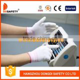 DDSAFETY Safety High Quality nylon knitted gloves with pu on top fingers-DPU101