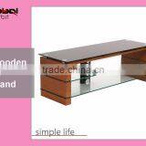 Simple Cabinet Glass Modern Lcd Wooden TV Stand thumbnail-3