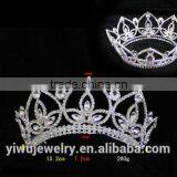 New Large Rhinestone Pageant Crown Hair Ornament H172-143 thumbnail-2