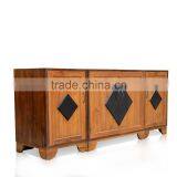 Buffet Console Brazil 4 Doors Natural Teak Wood Furniture thumbnail-3