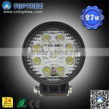 27w LED Driving / Utility Light Round Motorized Spotlight Led Driving Light