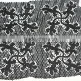 embroidered lace fabric for garment trim
