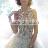 Leaf Shape k5 Crystal Sew on Stones With Silver Plated/foiled Flat Back thumbnail-4