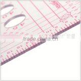 Kearing Flexible Plastic Garment Triangular With Sandwich Line Transparent Scale Ruler With Scales 1/3 &1/4&1/5 #8345 thumbnail-2