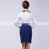 Custom Cotton Skirt And Flight Attendant Shirts thumbnail-4