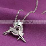 Deer Shape Zircon Pendant 925 Sterling Silver Pendant Jewelry thumbnail-2