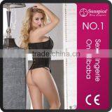 Sunspice Fasionable Style Nude Sexy Women Slim Lift Corset Bodysuit Black Sexy Fat Women Corset Girls Sexy Dot Corset thumbnail-2