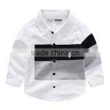 S33472W Long Sleeve Shirts Boys Blouses Breathable Cotton Kids Children Shirts thumbnail-3
