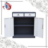 Gray 2 Door Short File Cabinet,2 Door Metal File Cabinet With Drawer thumbnail-3