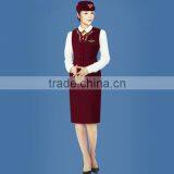 Hot Sell Various Style Ladies Airline Uniform, Stewardess Uniform, Airline Hostess Uniform thumbnail-4