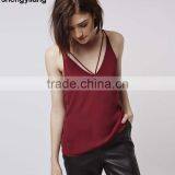 Most Fashionable Variety of Colors Strappy Plunge Cami Top thumbnail-3