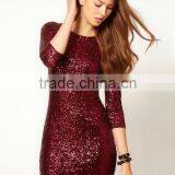 Sequin Dress With Long Sleeves thumbnail-1