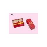 Paper Wine Box For Gift Packaging, Red Paper Wine Packaging Boxes 12 * 12 * 34cm