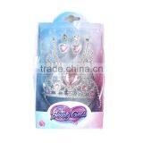 New Design Crown Set With Ring Wholesales Plastic Tiara Sets Rose Heart Crown thumbnail-3