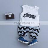 Custom Casual Little Boys Printed Vest Clothing Baby Boys Vest Sleeveless O Neck Tank Top Shirts thumbnail-2