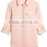 2016 New Fashionable Patch Work Blouse Designs Women Casual Blouse thumbnail-2