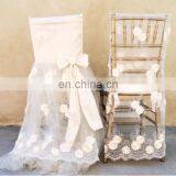 Latest Champagne Chair Cover Wedding Chair Decoration thumbnail-1