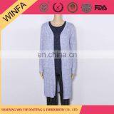 2016 New Fashion Stylish Design Women Long Grey Lady Coat thumbnail-1