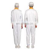 White Unisex 100%Polyester Food Processing Uniform for Food Factory thumbnail-6